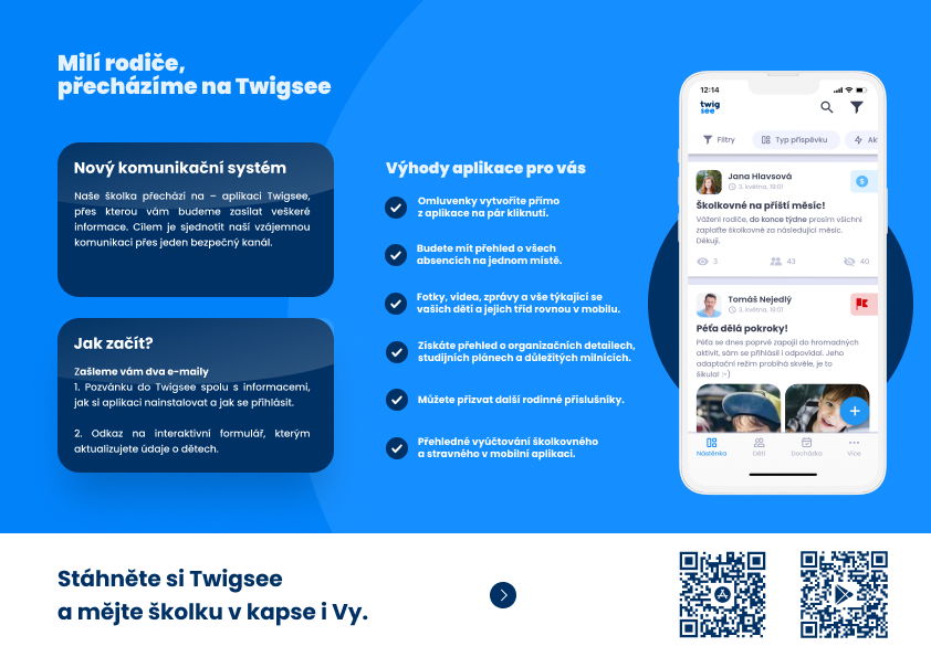 Twigsee - Nový komunikační systém pro rodiče