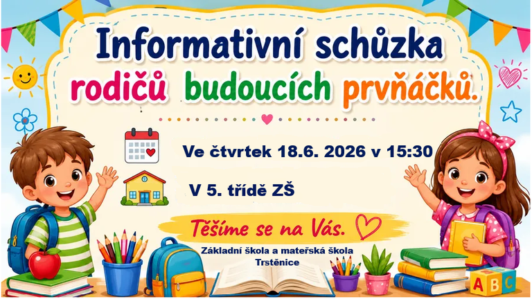 Schůzka rodičů budoucích prvňáčků